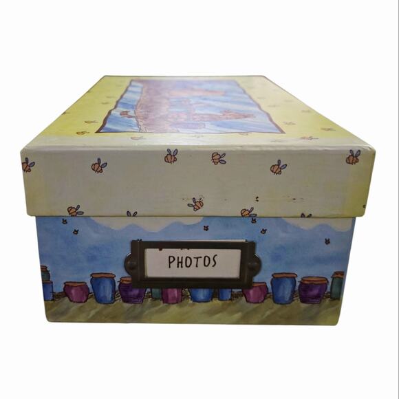 Vintage Classic Pooh Photo Box Winnie The Pooh Keepsake Storage Container - Picture 2 of 9